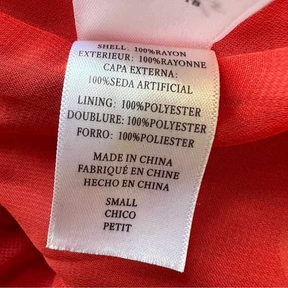 Rails Madison polka dot patterned chiffon wrap dress red 950 - Picture 12 of 14